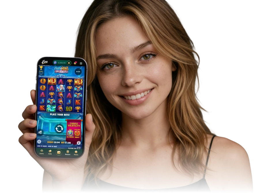 Eva Casino на смартфоне